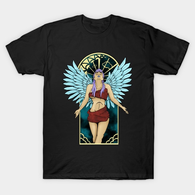 Angel of Night T-Shirt by Whicheverclown